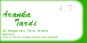 aranka tardi business card